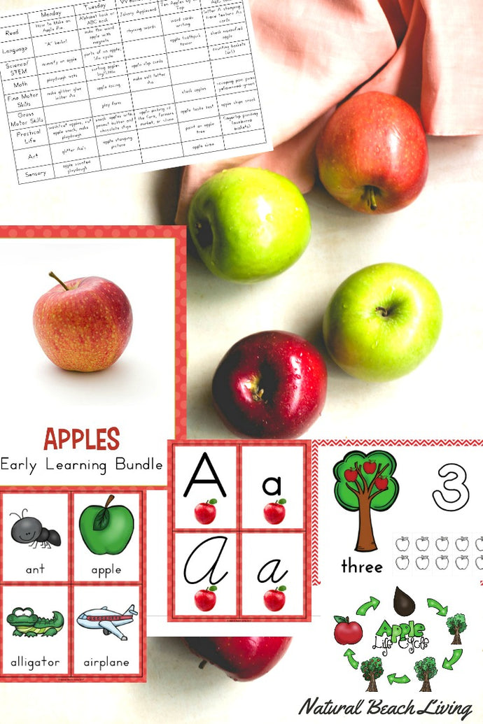 Kindergarten and Preschool Apple Theme Unit
