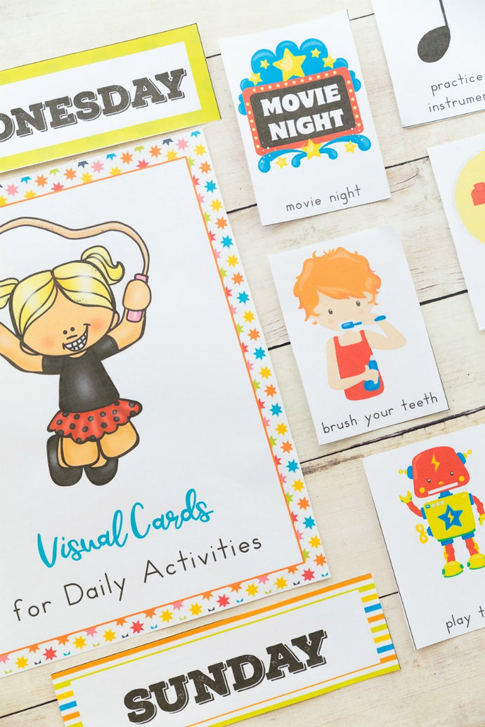 Editable Ultimate Visual Schedule Cards Bundle