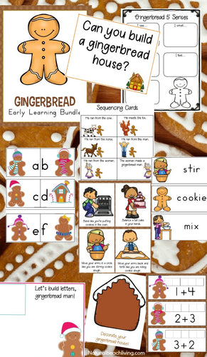 Kindergarten and Preschool Gingerbread Theme Lesson Plan